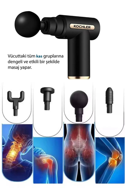 Masajgun Pro | Titreşimli Kas Masaj Tabancası